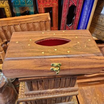 Handcrafted Sheesham Wood Luxury Tissue Box Holder