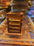 Handmade Wooden Pen Holder for Office Desk | Premium Wooden Desk Organizer